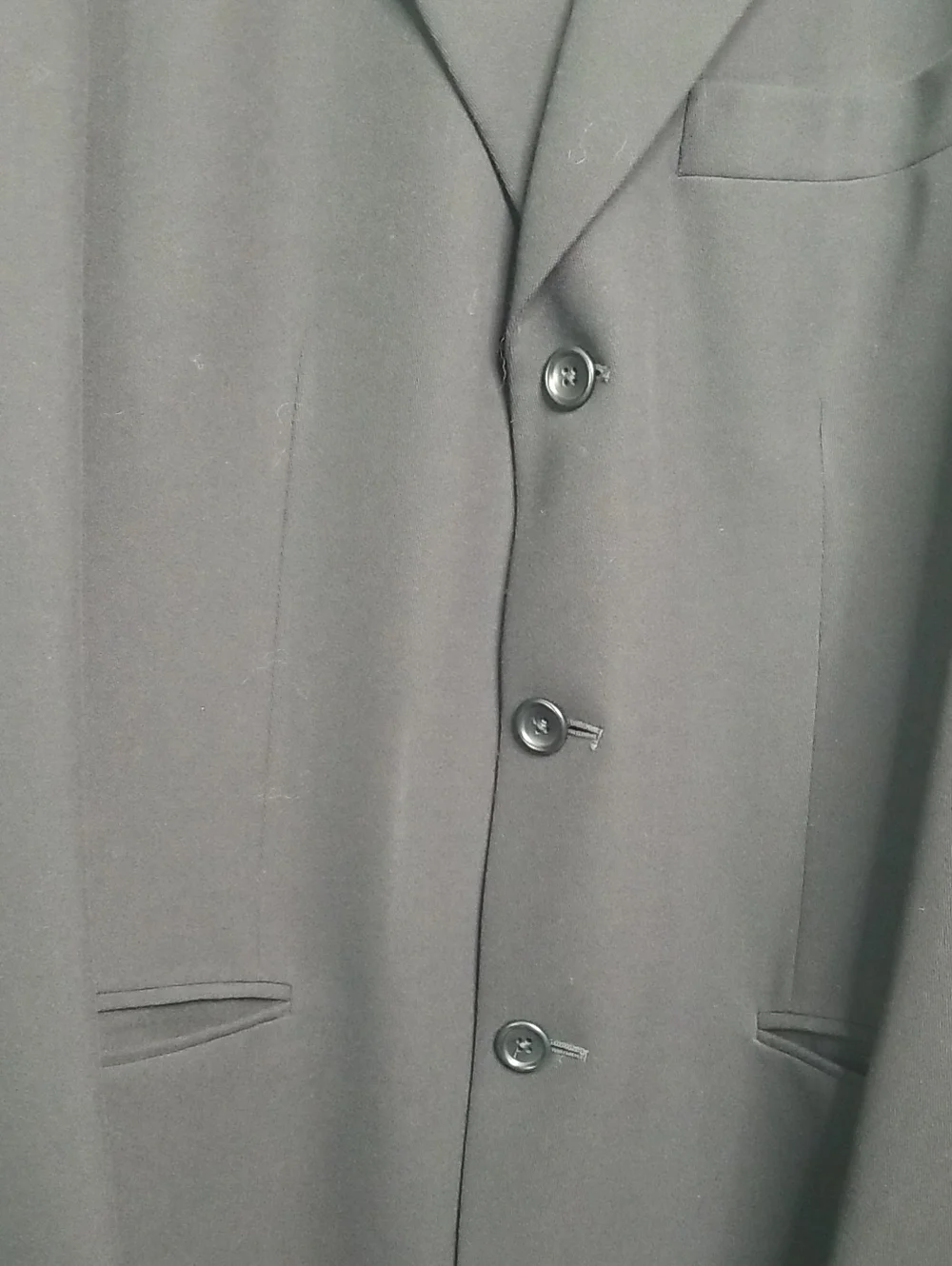 Banana Republic mens suit 36R pants 29R black cuffed pants EUC